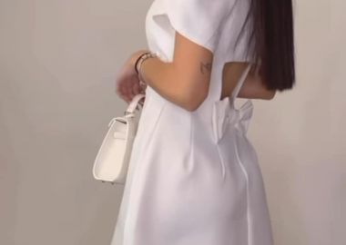 ΛΕΥΚΟ ΜΙΝΙ ΦΟΡΕΜΑ - ROMANTIC - fashionroom - 