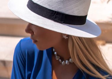 ΛΕΥΚΟ ΨΑΘΙΝΟ ΚΑΠΕΛΟ - STRAW HAT - fashionroom - 