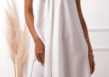 ΛΕΥΚΟ ΣΑΤΕΝ ΦΟΡΕΜΑ - BRYCE - sense-shop - 