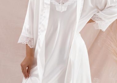 ΛΕΥΚΟ ΣΑΤΕΝ ΣΕΤ- PIERINA - sense-shop - 