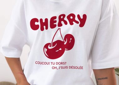 ΛΕΥΚΟ T-SHIRT ME ΚΕΡΑΣΙΑ - DESOLEE - fashionroom - 