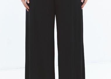 Light παντελόνα φαρδιά σε μαύρο χρώμα plus size -  - 