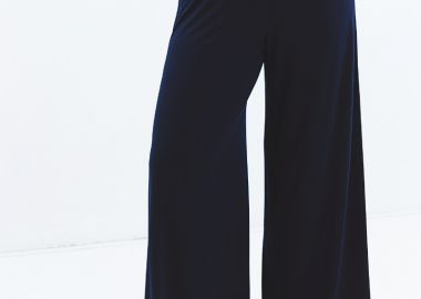 Light παντελόνα φαρδιά σε μπλε χρώμα plus size -  - 