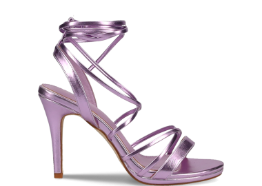 Λιλά μεταλλιζέ multistrap πέδιλο - MIGATO - 