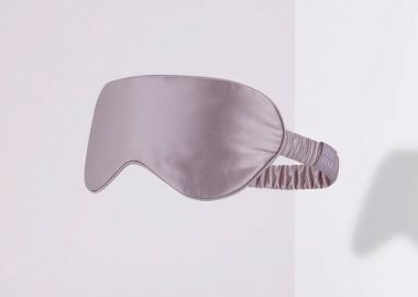 Λιλά μεταξωτή μάσκα ύπνου - JUST SILK - 