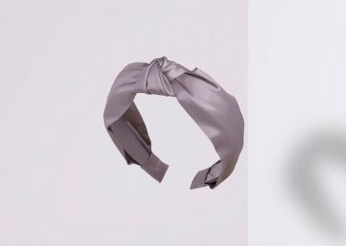 Λιλά μεταξωτή στέκα μαλλιών - JUST SILK - 