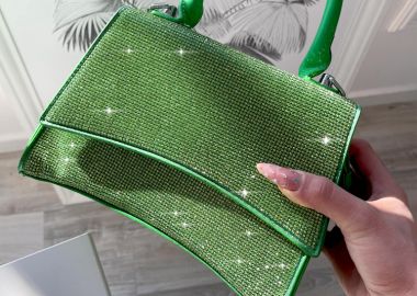 LIME ΤΣΑΝΤΑ ΧΕΙΡΟΣ ΜΕ ΣΤΡΑΣ- MILANI - fashionroom - 