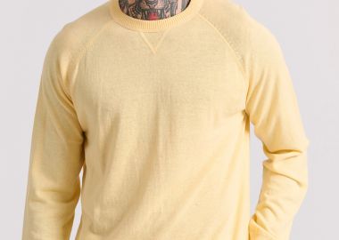 Linen blend ανδρική lightweight πλεκτή μπλούζα - FUNKY BUDDHA - 