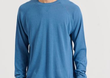 Linen blend ανδρική lightweight πλεκτή μπλούζα - FUNKY BUDDHA - 