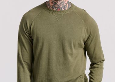 Linen blend ανδρική lightweight πλεκτή μπλούζα - FUNKY BUDDHA - 