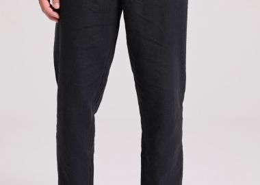 Linen blend casual chino παντελόνι - FUNKY BUDDHA - 