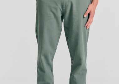 Linen blend garment dyed chino παντελόνι Garage 55. - GARAGE 55 - 
