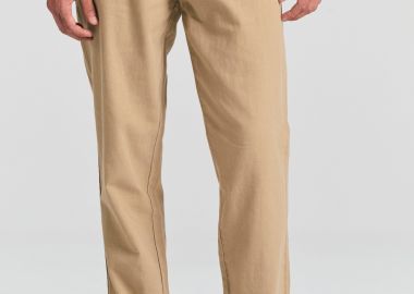 Linen blend garment dyed chino παντελόνι Garage 55. - GARAGE 55 - 