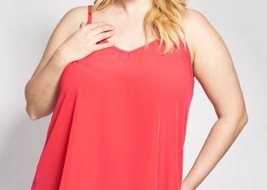 Lingerie κρεπ τοπ σε γραμμή-Α -  - 