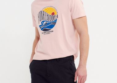 Λινή βερμούδα chino - FUNKY BUDDHA - 