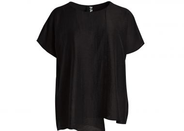 Λινή μπλούζα με layered σχέδιο - MAT FASHION - 