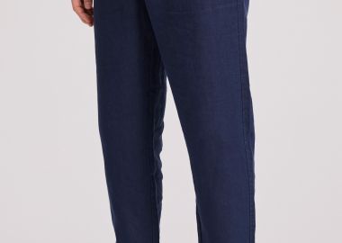 Λινό casual chino παντελόνι - FUNKY BUDDHA - 