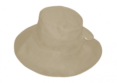 Λινό γυναικείο καπέλο πλατύγυρο - STAMION - 