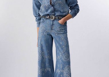 Liu Jo γυναικείo τζιν παντελόνι με στρας Flared Fit - UA6147D0313 Denim Blue - LIU JO - 