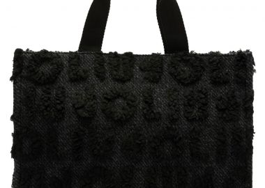 LIU JO μαύρη shopping bag 2F5027 LOGO - Liu Jo - 