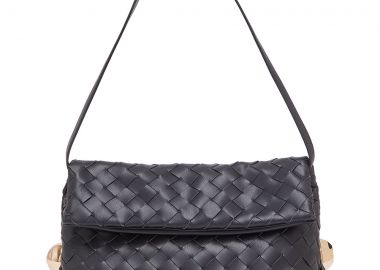 LIU JO μαύρη τσάντα Riccy woven - Liu Jo - 