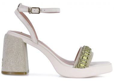 LIU JO μπεζ denim πέδιλο GISELE 04 - Liu Jo - 