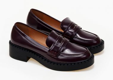 Loafers basic - Μπορντώ - Issue - 