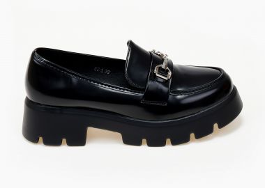 Loafers με αγκράφα - Μαύρο - Issue - 