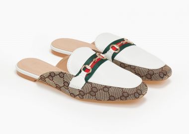 Loafers με διακοσμητική αγκράφα - Λευκό - Issue - 