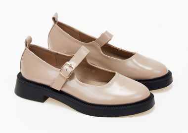 Loafers με μπαρέτα - Μπεζ - Issue - 