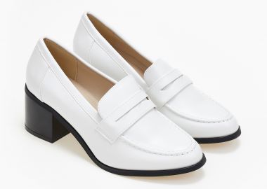 Loafers με τακούνι - Λευκό - Issue - 