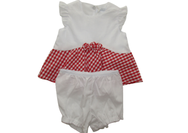 LOLETA ΒΡΕΦΙΚΟ ΦΟΡΕΜΑ ΜΕ ΣΟΡΤΣ 1169 - κόκκινο ΚΟΚΚΙΝΟ - OEM - 