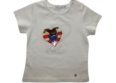 LOLETA ΠΑΙΔΙΚΗ ΜΠΛΟΥΖΑ ΚΑΡΔΙΑ 1175 - λευκό ΛΕΥΚΟ - OEM - 