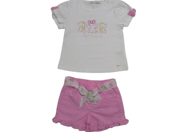 LOLETA ΠΑΙΔΙΚΟ ΣΕΤ ΜΕ ΤΖΙΝ ΣΟΡΤΣ 1148 - ροζ ΡΟΖ - OEM - 