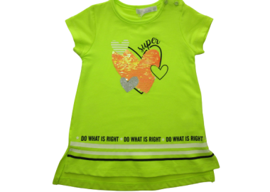 LOLETA ΠΑΙΔΙΚΟ T-SHIRT ΚΑΡΔΙΑ 1179 - λαχανί ΠΡΑΣΙΝΟ - OEM - 