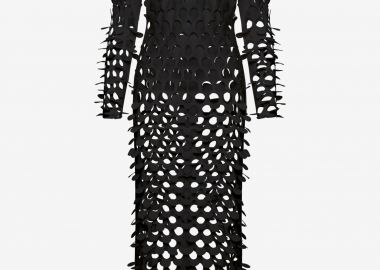 Long Sleeved Column Dress in Black - Cutcuutur - 