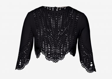 Long Sleeved Top in Black - Cutcuutur - 