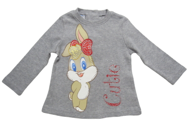 LOONEY TUNES ΠΑΙΔΙΚΗ ΜΑΚΡΥΜΑΝΙΚΗ ΜΠΛΟΥΖΑ 5H204_B – γκρι ΓΚΡΙ - OEM - 