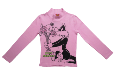 LOONEY TUNES ΠΑΙΔΙΚΗ ΜΑΚΡΥΜΑΝΙΚΗ ΜΠΛΟΥΖΑ WB61M143 - ροζ ΡΟΖ - OEM - 