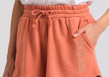 Loose fit αθλητικό σορτς με branded κέντημα - FUNKY BUDDHA - 