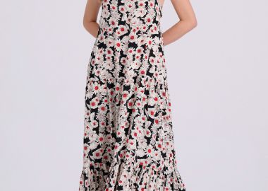 Loose fit εμπριμέ μάξι φόρεμα σε boho look - FUNKY BUDDHA - 