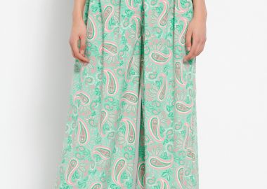 Loose fit εμπριμέ παντελόνα - FUNKY BUDDHA - 