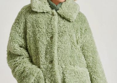 Loose fit faux fur jacket - FUNKY BUDDHA - 