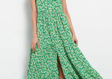 Loose fit φλοράλ maxi φόρεμα - FUNKY BUDDHA - 