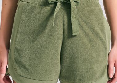 Loose fit γυναικείο πετσετέ σορτς - FUNKY BUDDHA - 