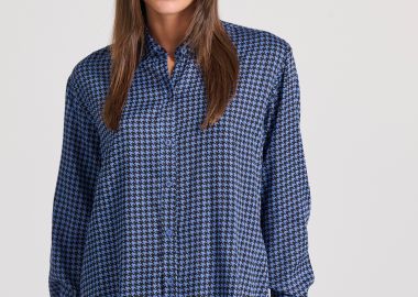 Loose fit μακρύ καρό πουκάμισο - FUNKY BUDDHA - 