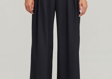 Loose fit μονόχρωμη παντελόνα - FUNKY BUDDHA - 