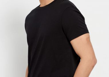 Loose fit μονόχρωμο t-shirt - FUNKY BUDDHA - 