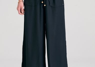 Loose fit παντελόνα από βισκόζη - FUNKY BUDDHA - 