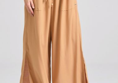 Loose fit παντελόνα από βισκόζη - FUNKY BUDDHA - 